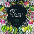 Black coloriage Flower Power