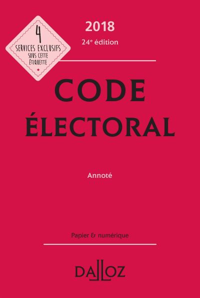 Code electoral 2018 annote
