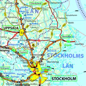 carte routiere suede Carte Suède Michelin Échelle 1:1 200 000   broché   Collectif 