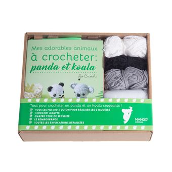 Mes adorables animaux à crocheter : panda et koala