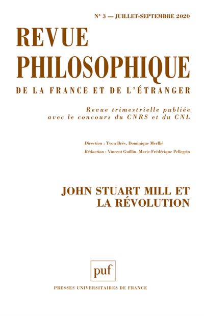 Revue philosophique 2020, t.145(3)