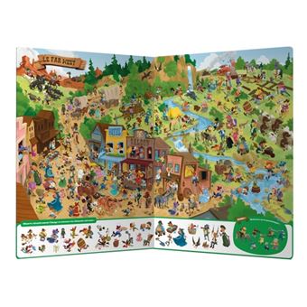 Cherche et trouve géant - loup - à travers le temps