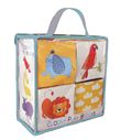 Les animaux sauvages - Livre et cubes d'éveil de bébé