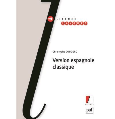 Version espagnole classique - Christophe Couderc - Puf - bro