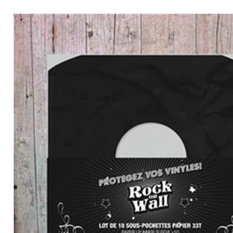 Rock on wall Pochette souple 33T (lot de 25) - Pochettes vinyle