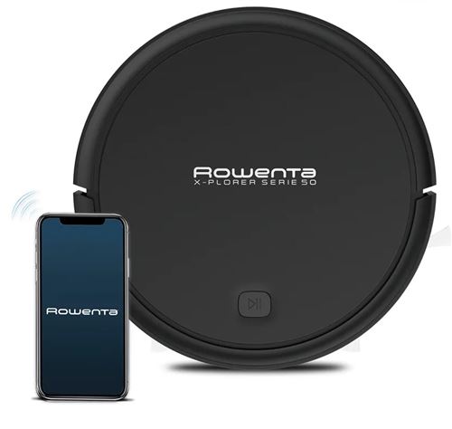 Rowenta X-Plorer Serie 50 Rr7375Wh Animal Aqua - Aspirateur - Robot - Sans Sac - Noir