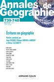 Annales de géographie - 740 3-4/2021 Écritures en géographie