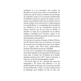 Fil d'acier, ligne de vie