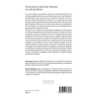 Terrorisme et droits de l'homme au sud du Sahara