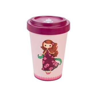 Mug en bambou Woodway Sybile Sophia violet 400 ml