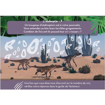 Kit escape game famille L'île du T-Rex