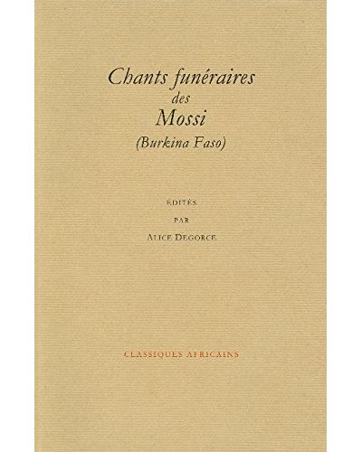 Chants funeraires des mossi