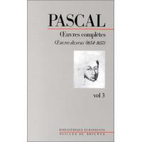 Oeuvres complètes Tome 3 Tome 3 - relié - Blaise Pascal, Jean