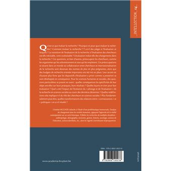L'évaluation de la recherche en sciences humaines et sociales