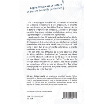 Apprentissage de la lecture et besoins éducatifs particuliers