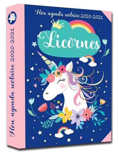 Licornes mon agenda scolaire