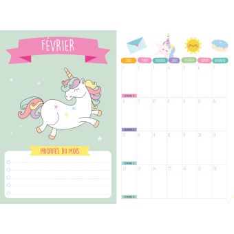 Mon agenda scolaire Licornes 2020-2021