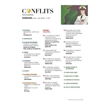 Conflits n°44 : Indopacifique : un atout pour la France - Mars - Avril 2023