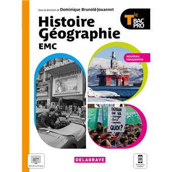 Histoire Géographie EMC Tle Bac Pro (2021) - Manuel élève