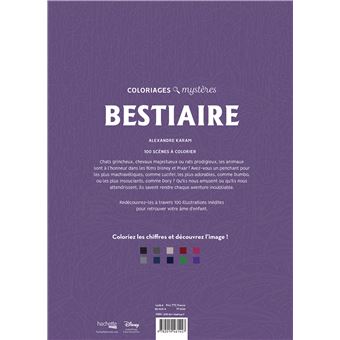 Coloriages mystères Disney - Bestiaire