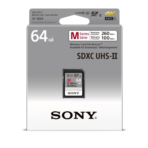 Carte mémoire Sony SDXC M-SERIES UHS-II 64 Go - Carte mémoire SD - Achat &  prix