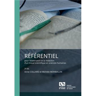 Référentiel pour l'élaboration et la rédaction d'un travail scientifique en sciences humaines