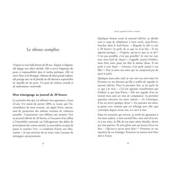 Inceste, quand les mères se taisent