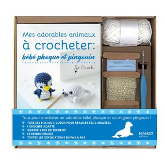 Mes adorables animaux à crocheter : bébé phoque et pingouin