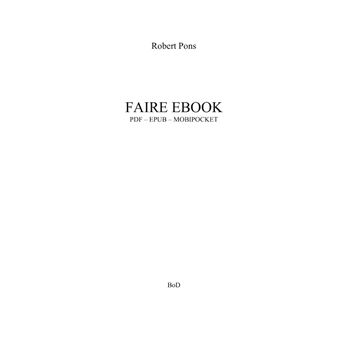 Faire un ebook