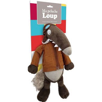 La peluche loup aviateur