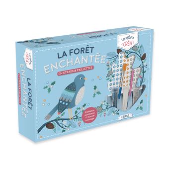 La forêt enchantée en strass et paillettes