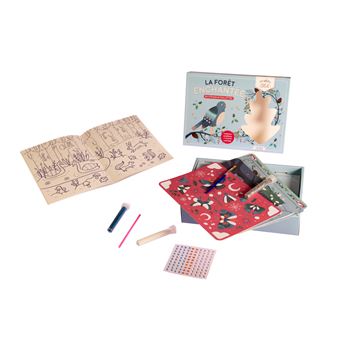 La forêt enchantée en strass et paillettes