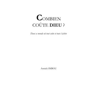 Combien coûte Dieu ?