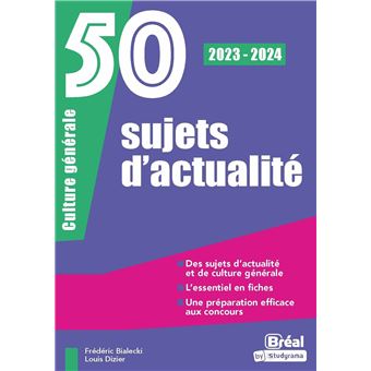 50 sujets d'actualité 2023-2024