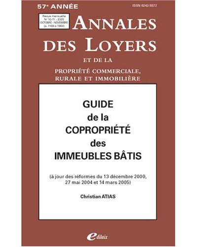 Guide de la copropriété des immeubles bâtis