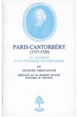 Paris-Cantorbery 1717-1720