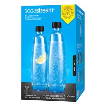 Sodastream : Bouteilles > Bouteilles en plastique d'1L > 2x 1l Bouteille  Regular Noire