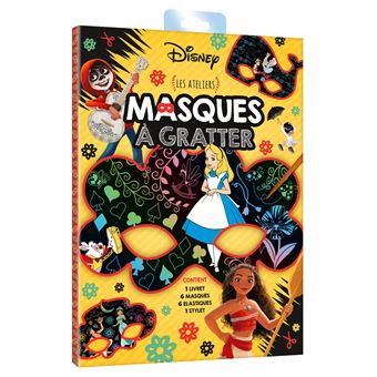 DISNEY - Pochette Les Ateliers - Masques à gratter