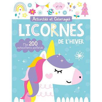 Mes autocollants pailletés - licornes