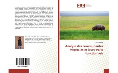 Analyse des communautes vegetales et leurs traits fonctionnels