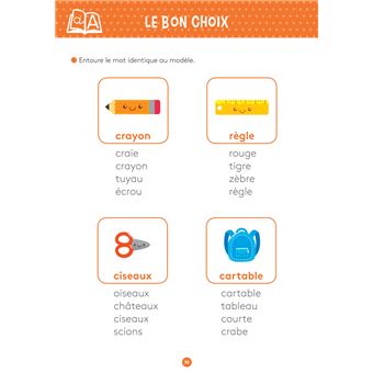 Mon cahier d'activités avec des gommettes Lecture 5-6 ans