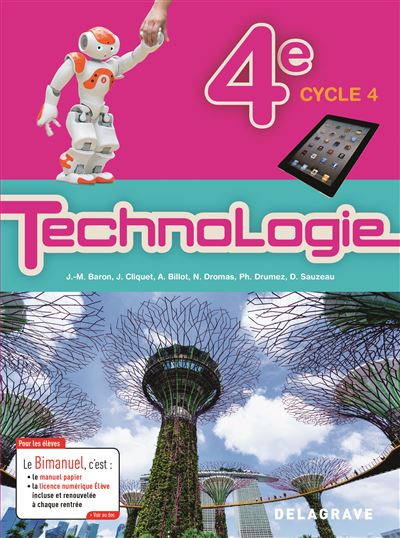 Bimanuel Technologie 4e (2017) - Manuel élève