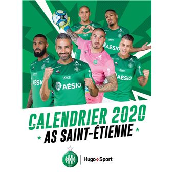 Calendrier mural officiel AS Saint Etienne 2020 - relié - Collectif