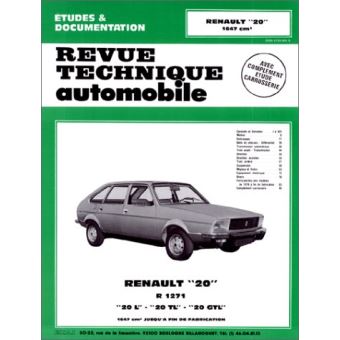 Revue technique automobile 362.3 Renault 20 L - TL et GTL (1976/1982)