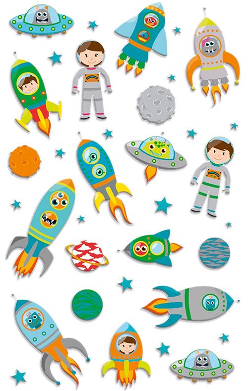 Stickers Maildor Cooky Fusée spatial