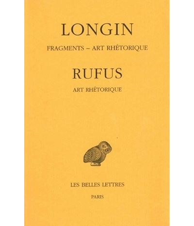 Fragments. Art rhétorique -  Rufus - broché