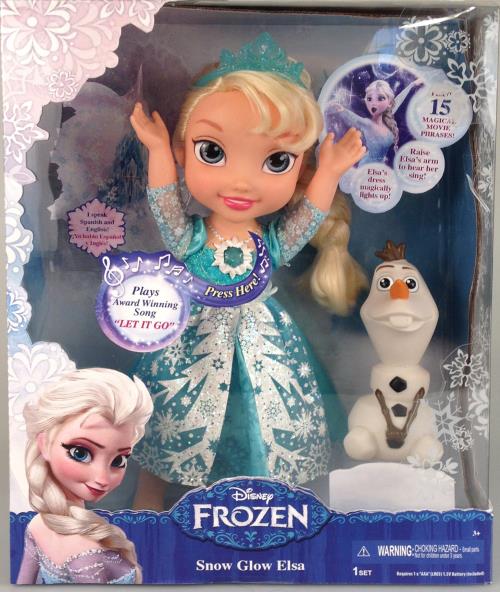 Disney frozen - la reine des neiges - elsa poupee chantante, poupees