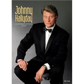 Calendrier mural Johnny Hallyday 2024 - Dernier livre de Collectif