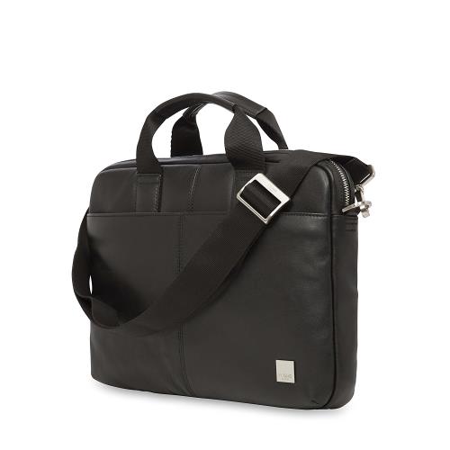 Sacoche Cuir pour PC portable Knomo Durham Noire 15'