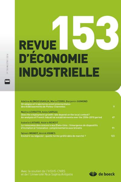 revueeconomie industrielle,2016-01